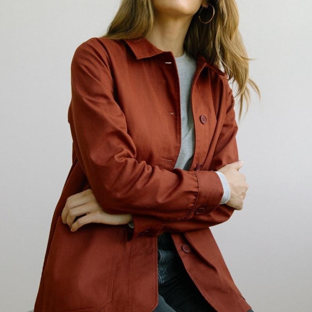 TRADLANDS THE BEVERLY CHORE COAT SEPIA